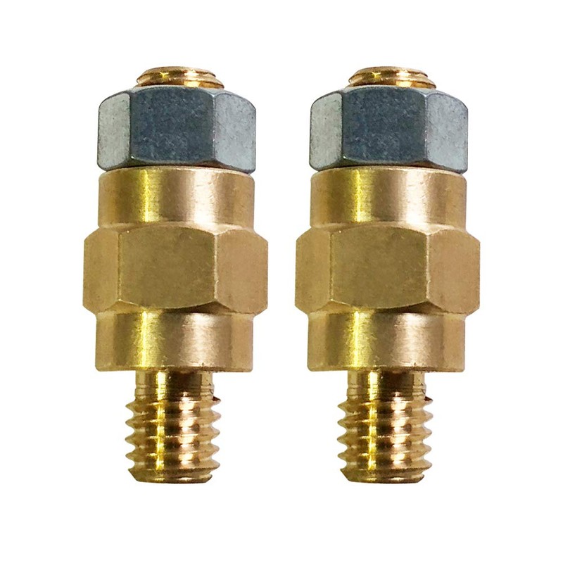 3/8"-16 Brass Stud Side Post Battery Terminal Bolt, Ampper Standard