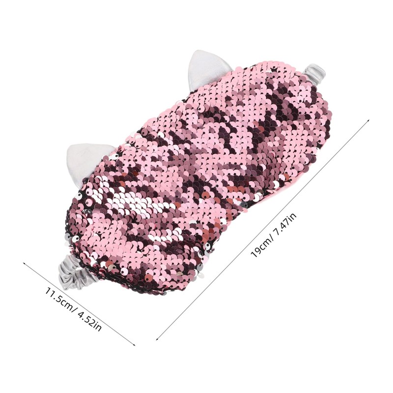 Beavorty Cute Glitter Unicorn Sequin Sleeping Eye Mask with Strap