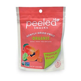 Peeled Snacks Organic Dried Fruit, Tropical Blend, 2.8 Ounce