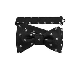 Masonic Revival Memento Mori Bow Tie (Skull and Bones Pre-Tied)