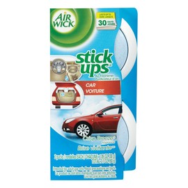 Air Wick Stick Ups Car Air Freshener, Crisp Breeze (Packaging May Vary), 2ct PACK OF 12