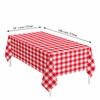 SietDESEO 2 Pack Red Gingham Tablecloth Rectangle 54 x 108