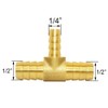 Joywayus 1/2"x1/4"x1/2" Hose Reduce Barb Tee 3 Way Union Fitting