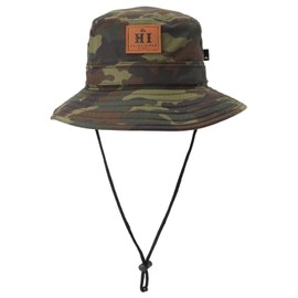 Quiksilver Mens Boonie Hats - Hi Parallels (Camo, Small/Medium)