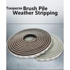 Tooperze Weather Stripping for Door,Self Adhesive Brush Window Seal Strip