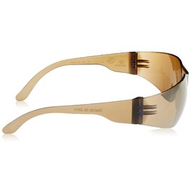 Gateway Safety GWS466M Starlite Safety Glass (Mocha Mirror Wraparound Lens, Gray Frame, Deep Temple, Snug Comfortable)