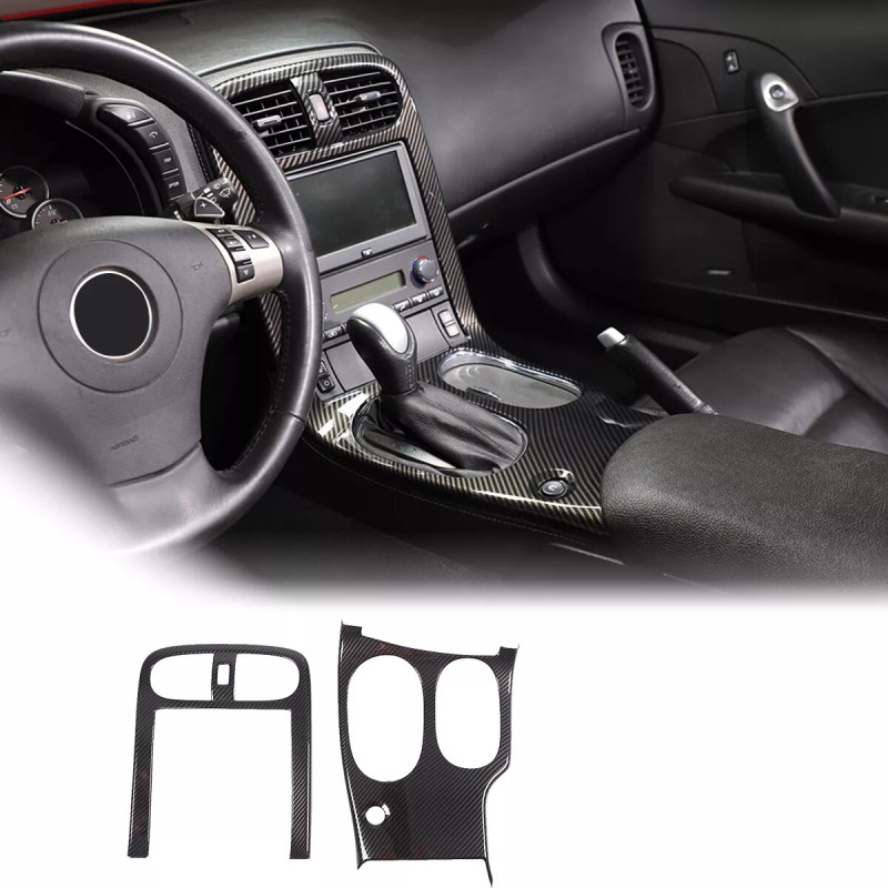 Unbranded ABS Carbon Fiber Interior Center Console Trim Cover For