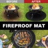 Fire Pit Mat Under Grill Mat Round Grill Mat Outdoor