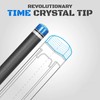 RHINO TIME Crystal Pool Billiard Cue Tip - 14mm/ Blue/Hardness: