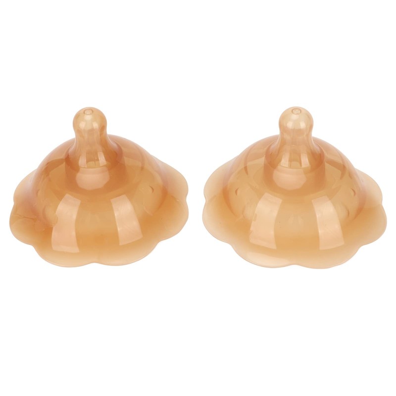 BRRNOO Breastfeeding Nipple - 2pcs Double Suction Cup Silicone Nipple