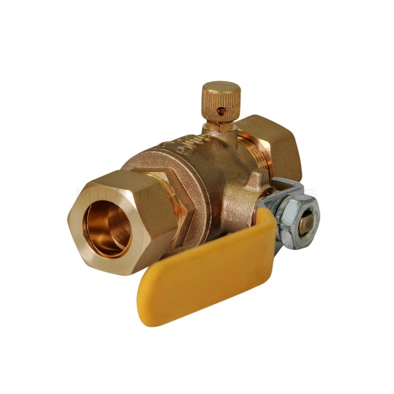 Midline Valve 947M223 Premium Brass Full Port Ball Valve with