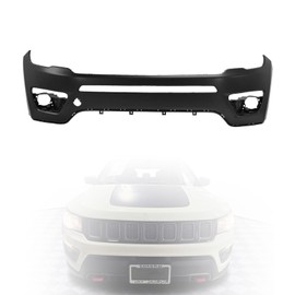 Front Upper Bumper Cover Fascia Primed Fits for 2017 2018 2019 2020 2021 J-eep Compass Replaces# 68499103AA