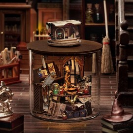 Wizardi Miniature Roombox Kit - Time Magic Dollhouse Kit