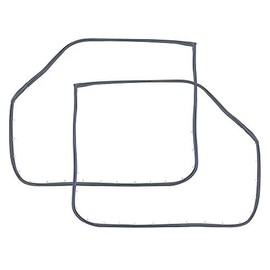 Auto Krafters Compatible/Replacement For Front Door Weatherstrips Pair 1966-67 Fairlane Comet Capri 4-Door Sedan 1968-69 Torino Station Wagon and More (C6OZ-5420530PR)