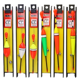 Wonvify Fishing Floats and Buoys 6 Pieces Fishing Line and Hook Foam Bobber with Leash (5# 7# 9#) for Floating Fish Suitable for River Pond