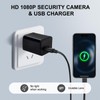 Charger Camera, 1080P Mini Cameras Nanny Cam Video Recorder with
