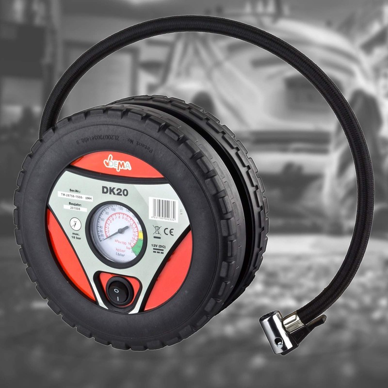 Mini Air Compressor DK20 12 V 18 Bar with Tyre