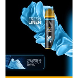 Crep Protect Shoe Deodorizer Spray - Foot & Shoe Odor Eliminator for Smelly Shoes, Sneakers, Boots, Suede & Nubuck - 24-Hour Freshness, Refreshing Scent (Fresh Linen, 5.07oz)