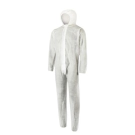 Unbranded 5 pack Disposable Coveralls w/Hood. Size: LARGE
