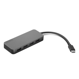 Lenovo 4X90X21427 USB Type-C to USB A Hub with 4 USB Type-A Ports, USB 3.0, Lightweight, Compact, Home Working, Remote Work
