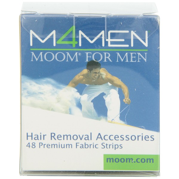 Moom For Men Fabric Strips 48-Count Boxes (Pack of 2)