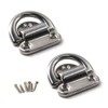 8mm Folding Pad Eye 316 Stainless Steel Lashing Ring Heavy