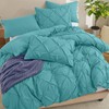 VACVELT 5 Piece Pinch Pleated Duvet Cover California King Size