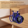 Vintage Flip Desk Clock Bike Shape Retro Mechanical Battery Powered
