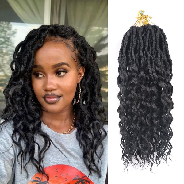 Lianzi Deep Faux Locs Crochet Hair 14 Inch 8 Packs