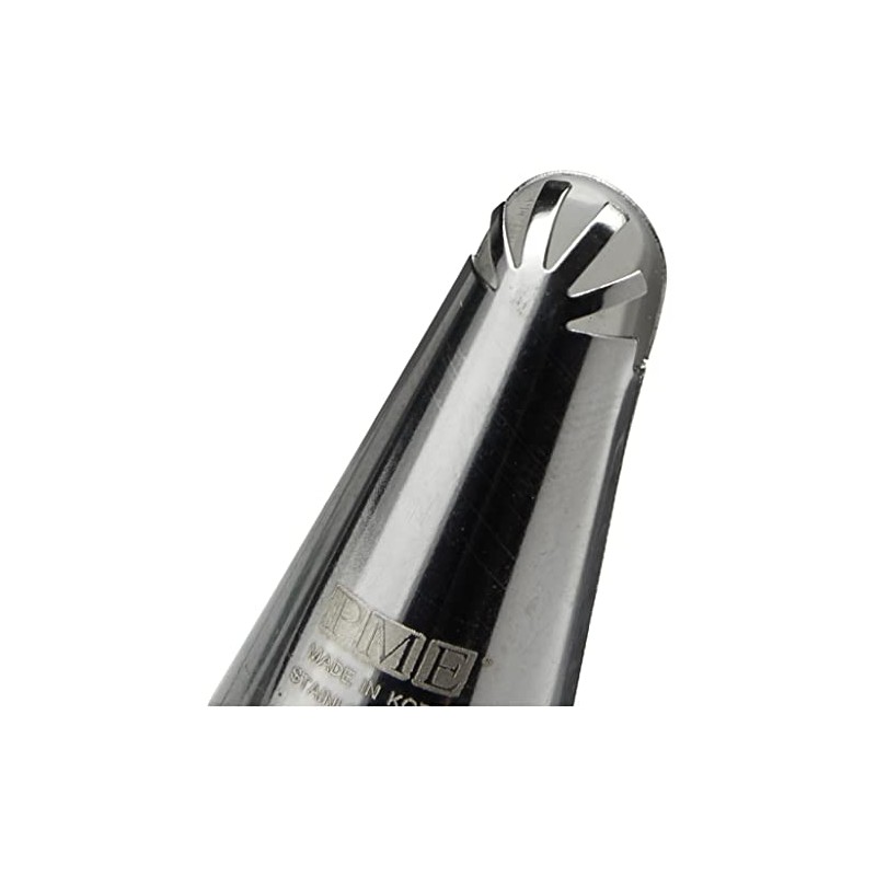PME Seamless Stainless Steel Multiple Frill Design Frill Tube,Silver,1.72 x