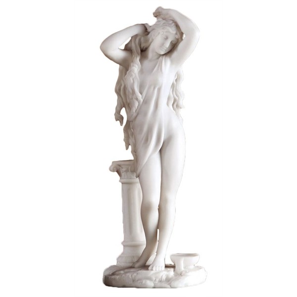 Top Collection 11.25" Aphrodite Statue - Greek Roman Goddess Sculpture in White Marble Finish - Venus Greek Goddess of Love Statuette