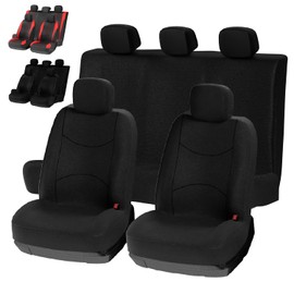 Fhrhig Fundas para Asientos de Automovil Juego 11 pzs, Universales Primavera y Verano Cubre Asientos para Auto, Suave, Transpirable y a Prueba de Polvo, para Coches, Furgonetas, SUV Etc