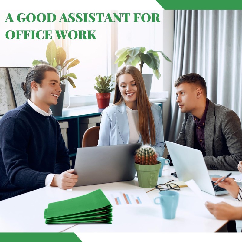 Skyygemm 60 Pcs Classification Folders Letter Size, 3 Divider Pressboard