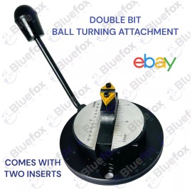 BLUE FOX TOOLS 2" Double Bit Ball Turning Attachment For Lathe Round Convex Radius ball
