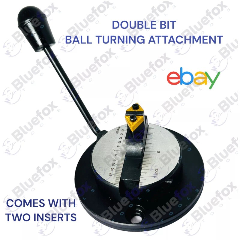 BLUE FOX TOOLS 2" Double Bit Ball Turning Attachment For