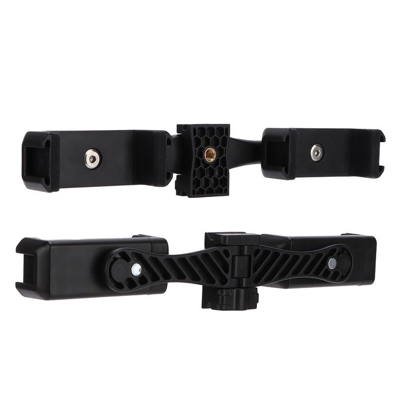 Cell Phone Double Clip Stand Mount Adjustable Tablet Hands Free