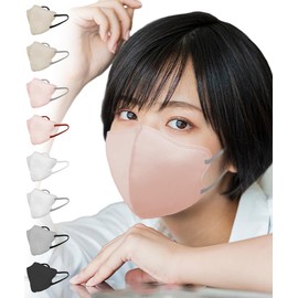 [TJ TRAD JAPAN] Easy to Breath Mask, Made in Japan, 3D Breathable Mask, Non-woven Fabric 3D Mask (High Breathability, Regular 30 Pieces, Sakura Pink x Gray)