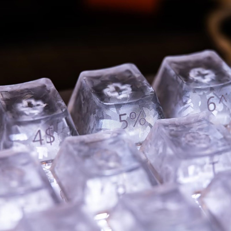 119 Keys Transaprent Forged Carbon Keycaps for Cherry Mx Switches