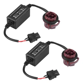 3157 LED Load Resistors Plug and Play Anti Flicker Harness LED Decoder Adapter Blink Flashing Error Cancel Canbus Brake Load Resistor Decoder Replacement
