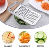 Vegetable Grater, Coarse, Stainless Steel, Silver, Stainless Steel Grater, Comfortable