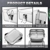Umigy 8 Pcs Stainless Steel Food Containers 1200ml Metal Bento