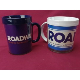 New Pair of Roadway Trucking Cups - Welcome to Team and Akron Offices