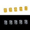 100 Pcs Dreadlocks Beads Aluminum Dread Locks Metal Cuffs Braids