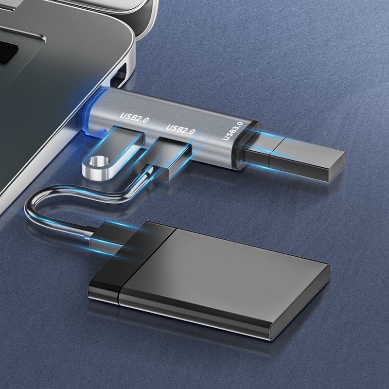 USB 3.0 Hub 3 Ports 5Gbps Transmission Plug and Play