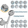 Aolemi Shower Faucet Set with Tub Spout Rain Shower Head