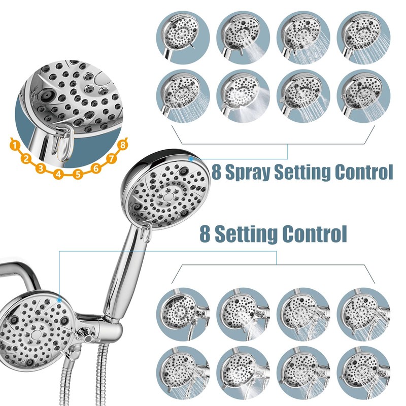 Aolemi Shower Faucet Set with Tub Spout Rain Shower Head