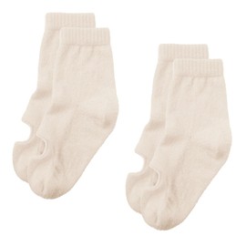 Gunze AUX 832 Women's Nighttime Socks, 2 Pairs, white (off-white), 23.0-25.0 cm