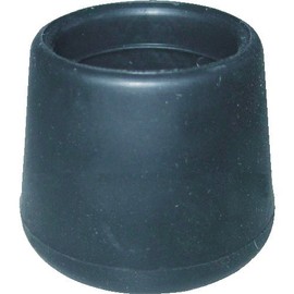 TRUSCO TRRCC22BK Chair Leg Caps, 0.87 inches (22 mm), Black, Set of 4