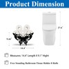 Gojoquanzhou Animal Butterfly Toliet Paper Holders Stand, Black Metal Toilet