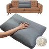 varrisin Shredded Foam Sofa Back Cushions Replacement Soft Couch Pillow